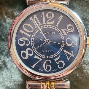 Vintage Blue & Goldtone Watch